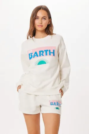 Weißes St. Barth Jet Setter Surf Wash Crewneck