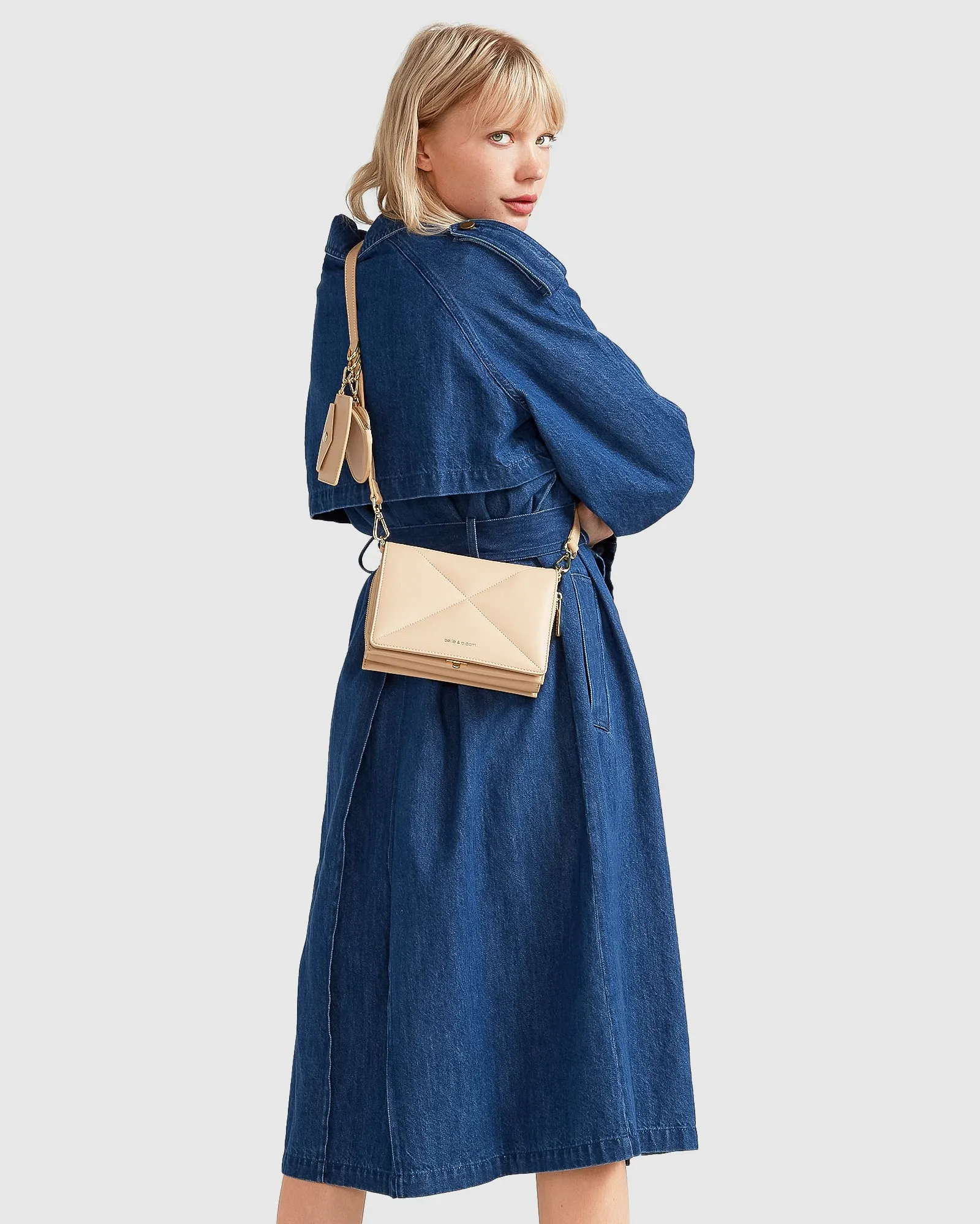 Wild Skies Denim Trench - Mittelblaue Denim