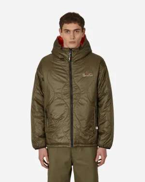 Y2K Reversible Kapuzenjacke Grün