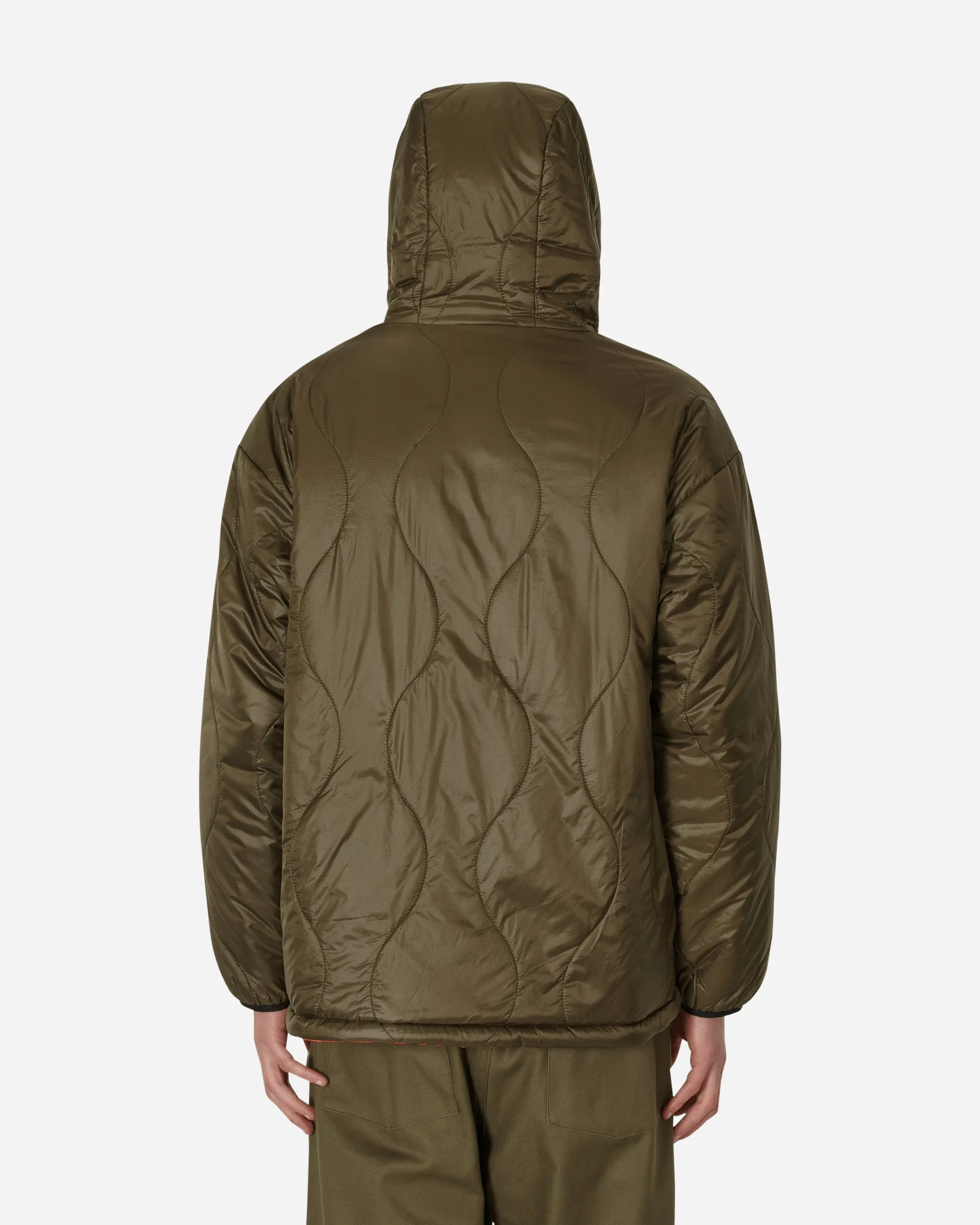 Y2K Reversible Kapuzenjacke Grün