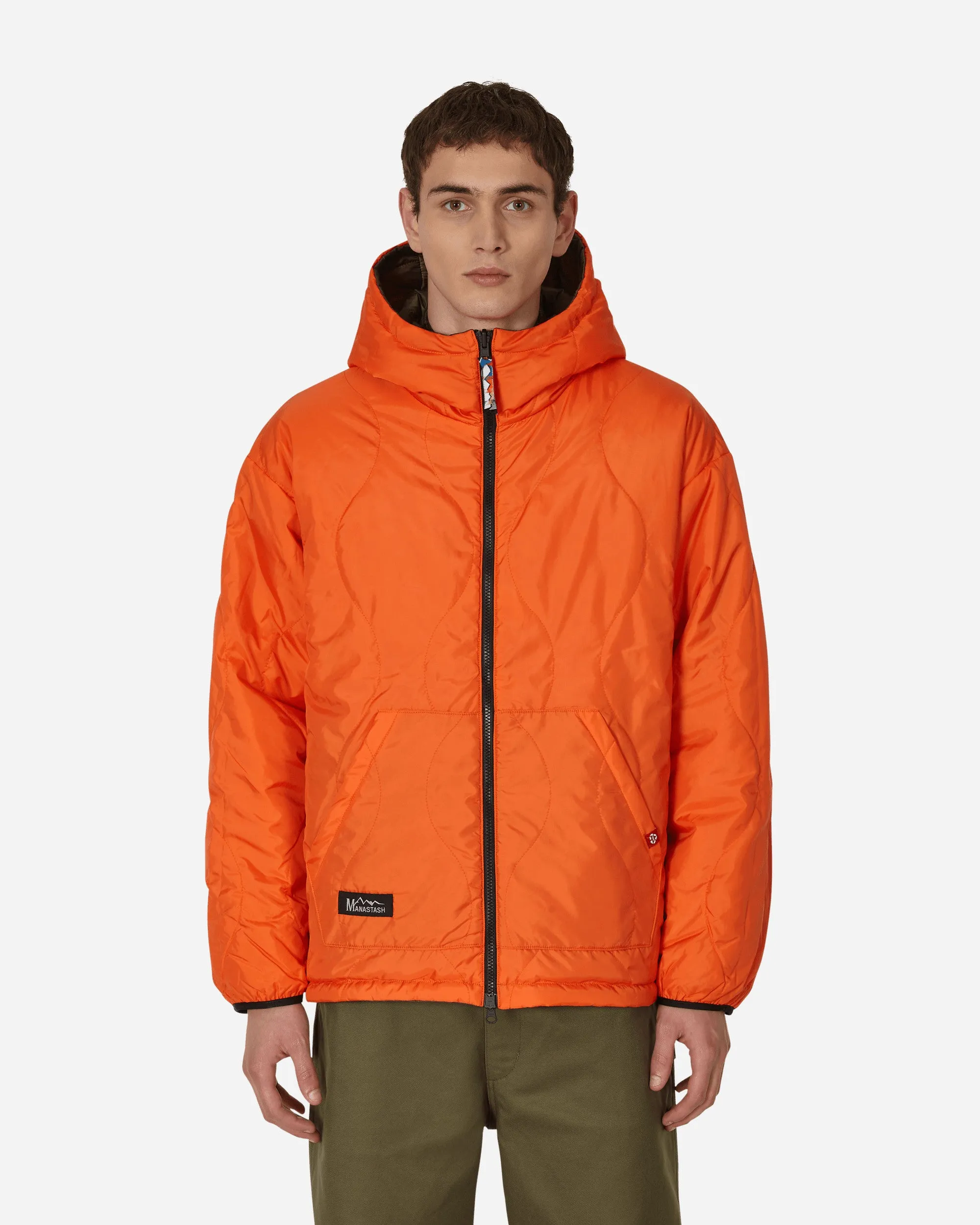 Y2K Reversible Kapuzenjacke Grün