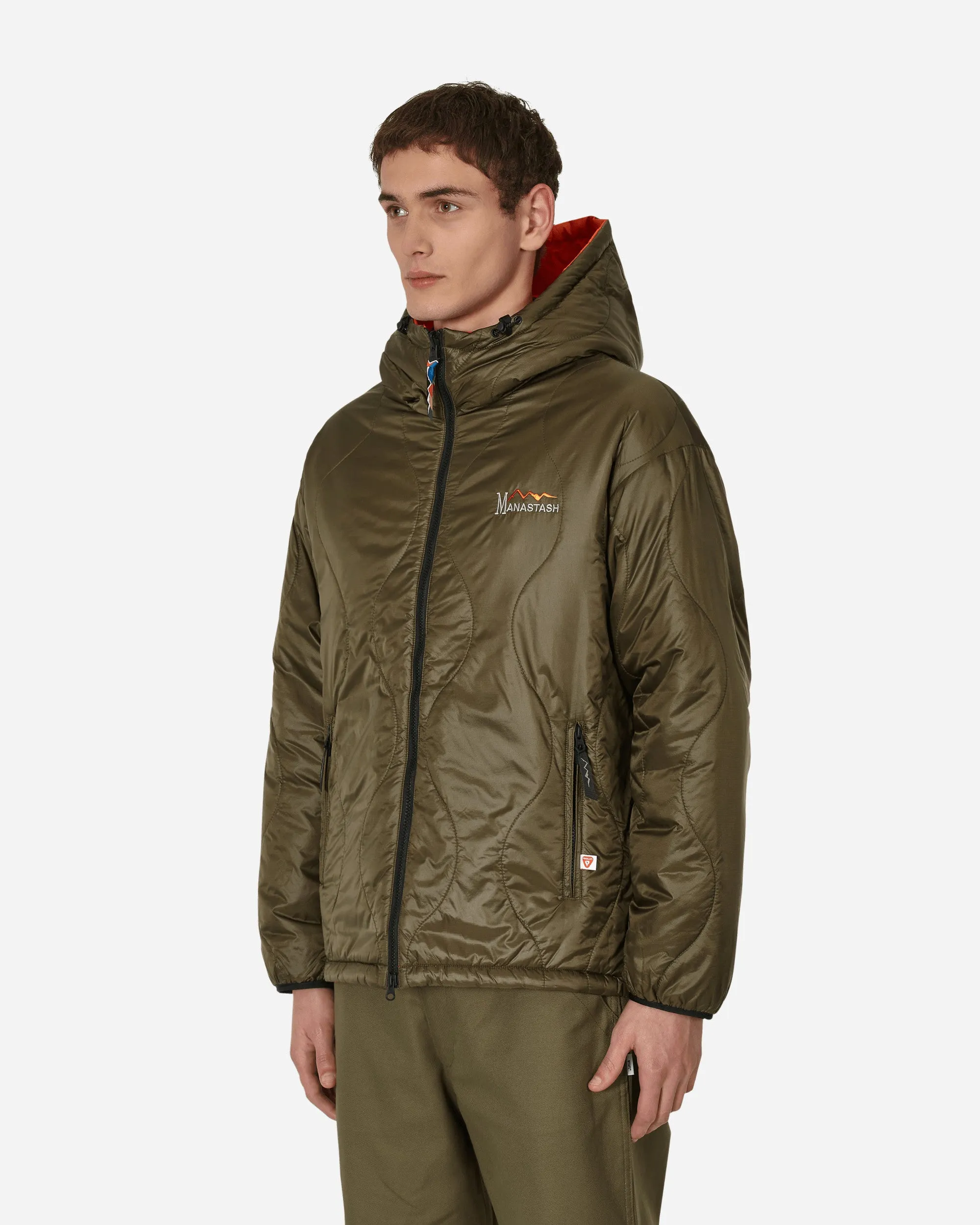 Y2K Reversible Kapuzenjacke Grün